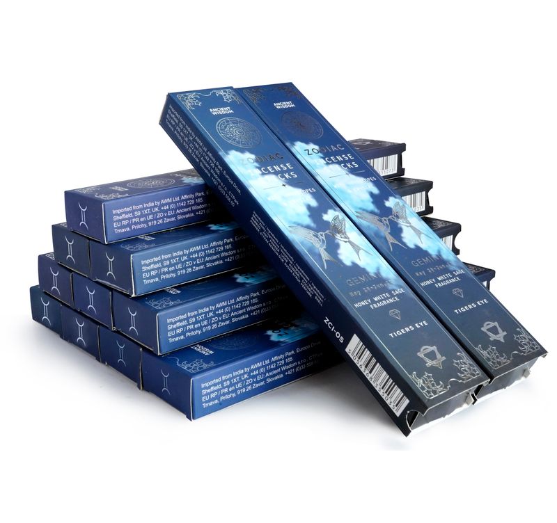 Coffret Découverte - Encens Aux Cristaux Du Zodiaque