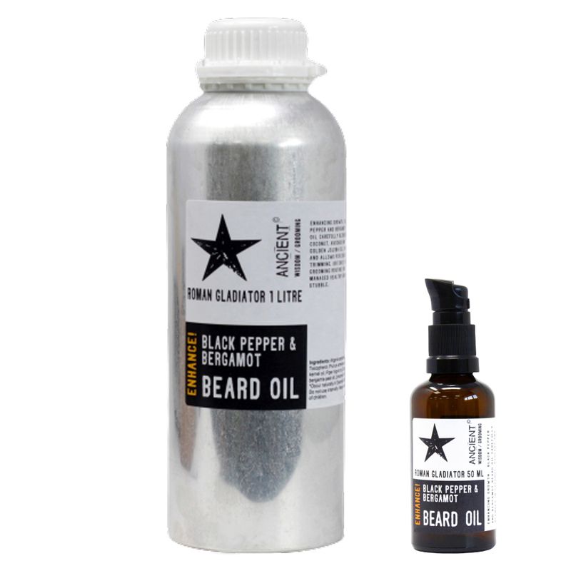 Huile Barbe 1 Litre - Gladiateur Romain - Pousse !