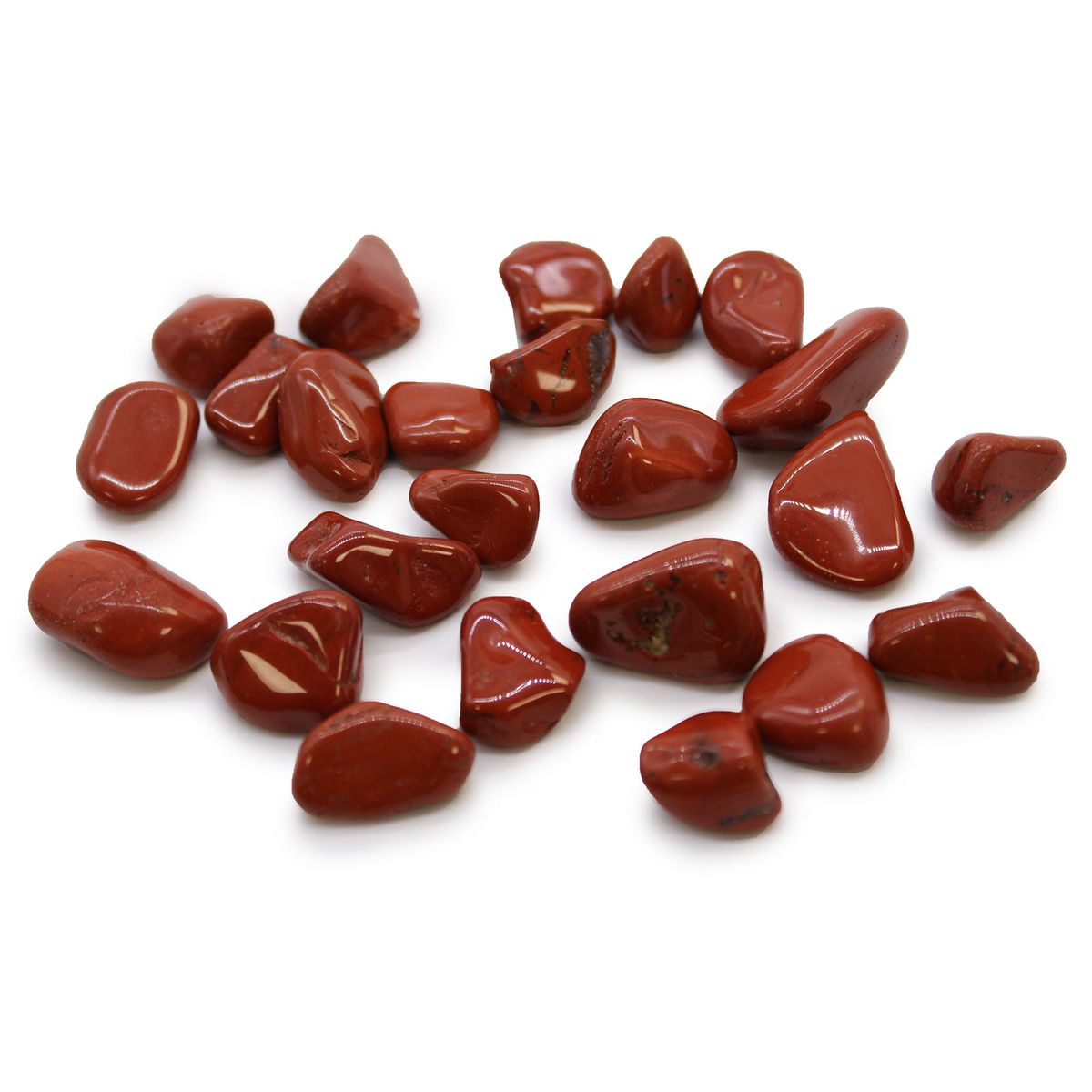 Pequenas pedras africanas - Jaspe - Vermelho