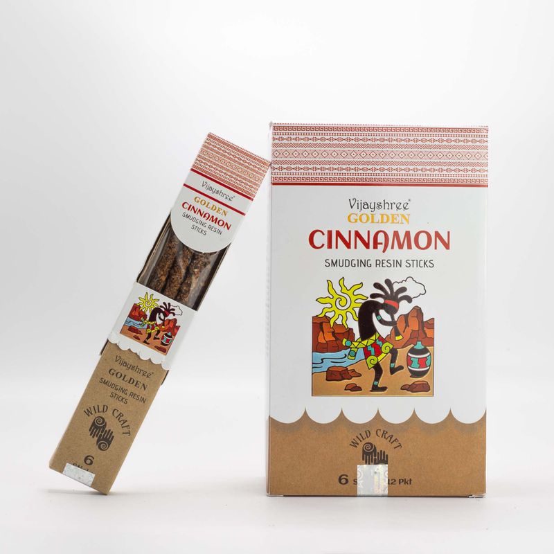 30g Golden Cinnamon Smudging Resin Sticks (6s)