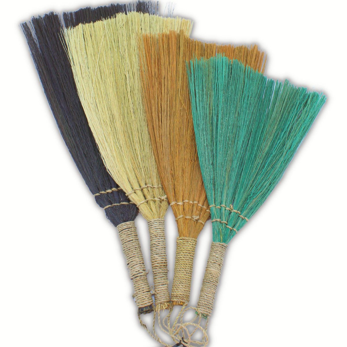 Conjunto de 4 - Vassoura em leque de Pampas - Cores e tamanhos mistos