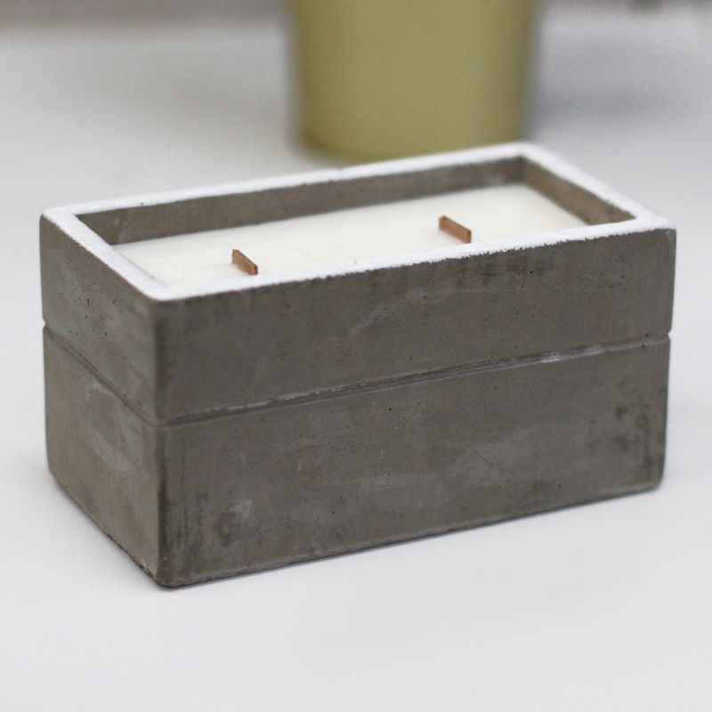 Bougie Béton Boîte - Clou de Girofle / Bois de Santal