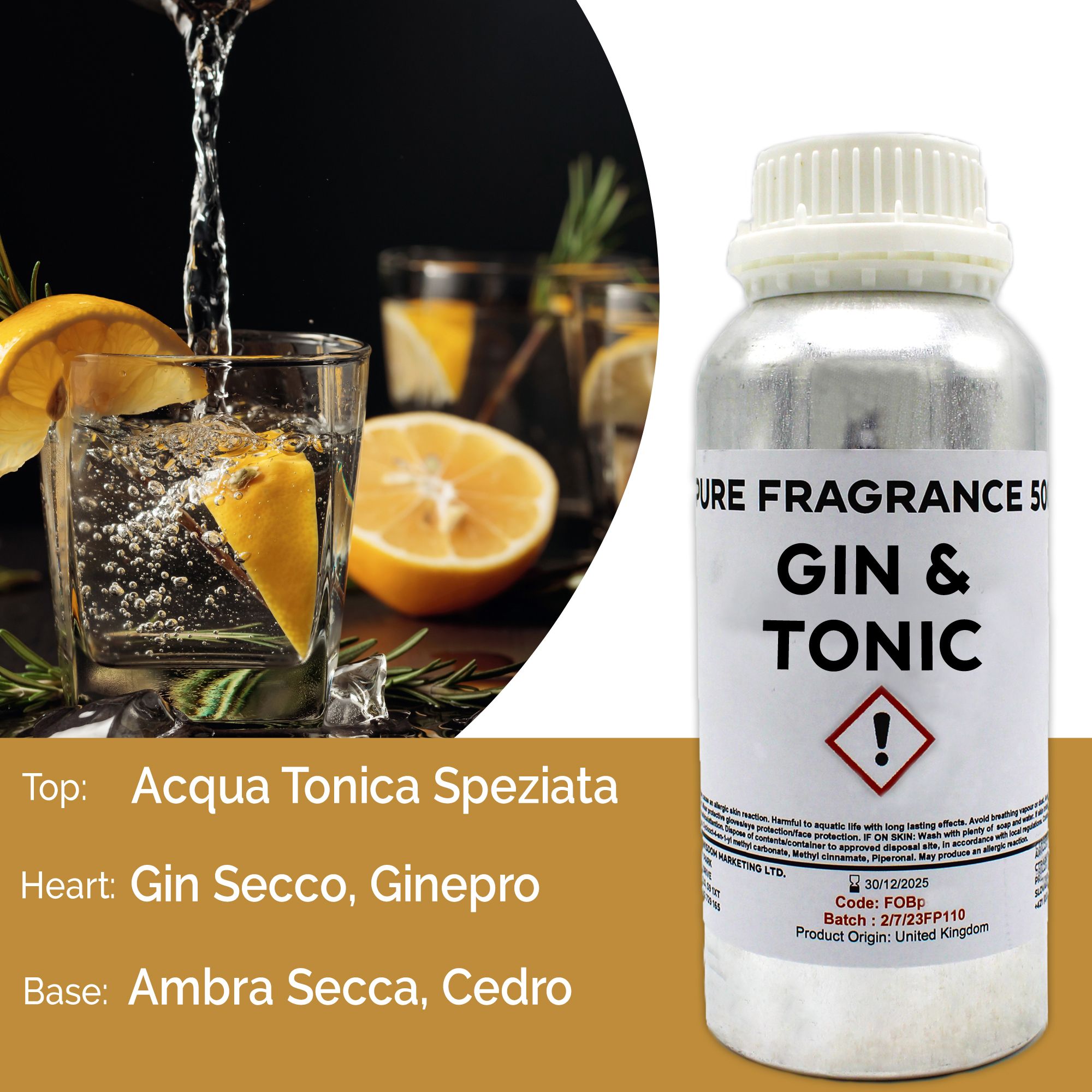 Fragranza Pura 500g - Gin & Tonic