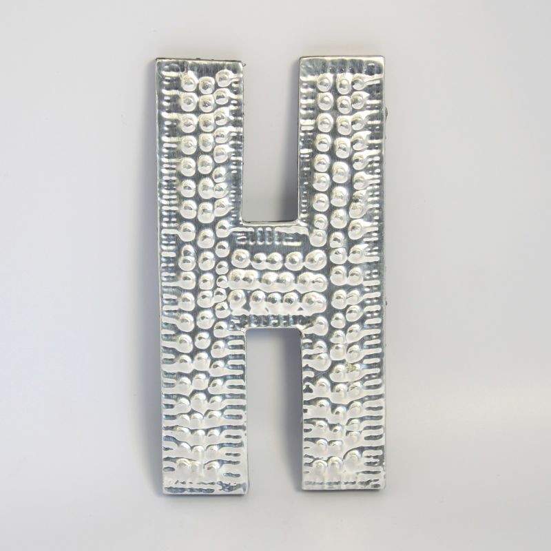 Petites Lettres en Aluminium – H