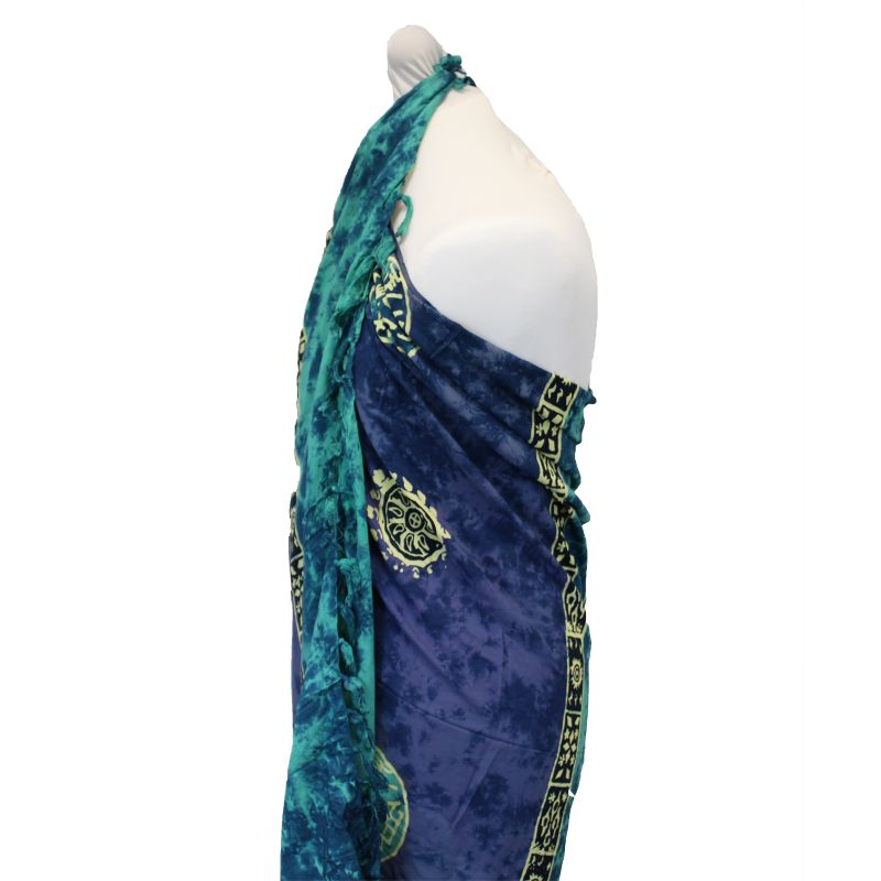Sarongs celtiques de Bali - Pièces porte-bonheur (4 couleurs assorties)