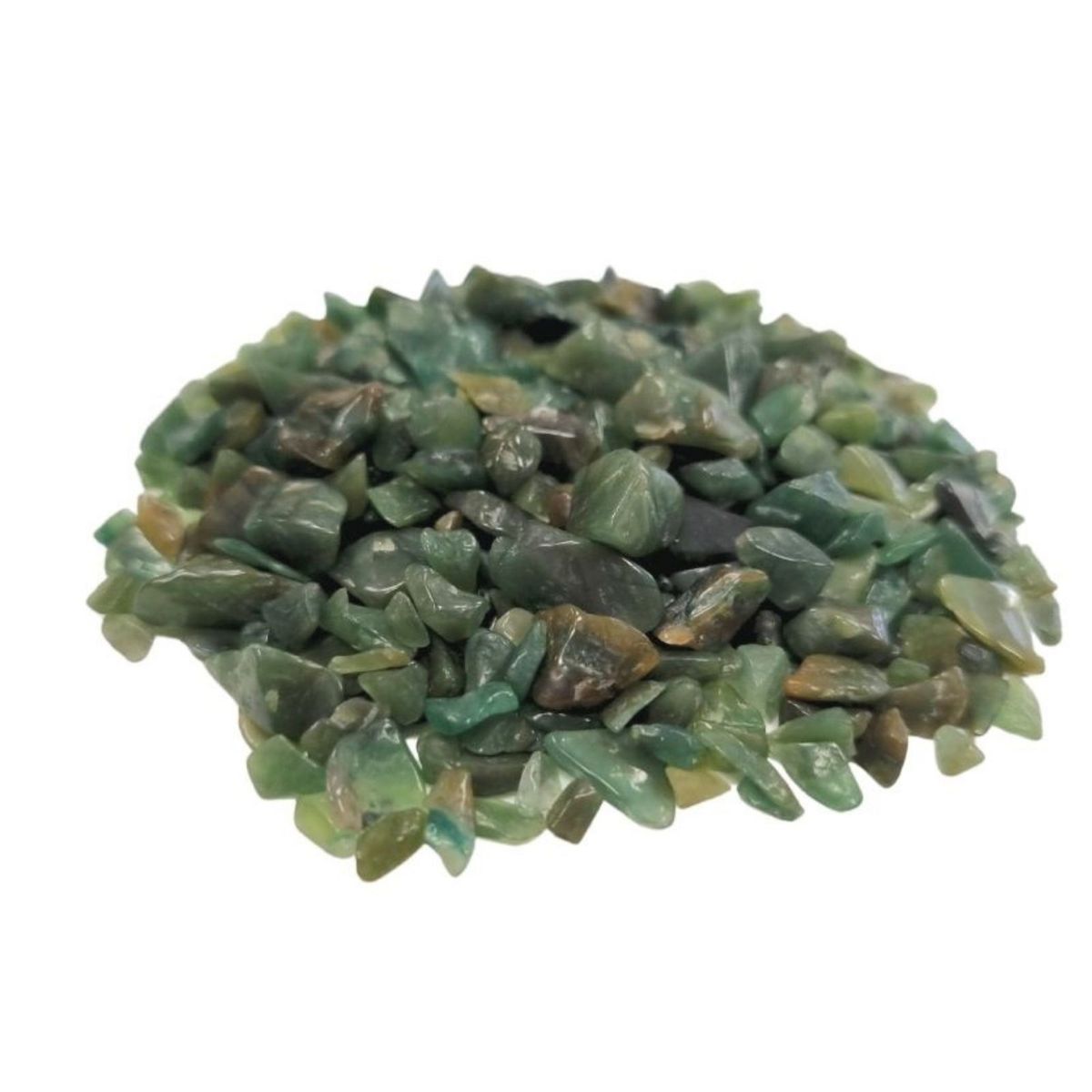Pedaços de pedra preciosa Avenurina Verde a granel - 1 kg