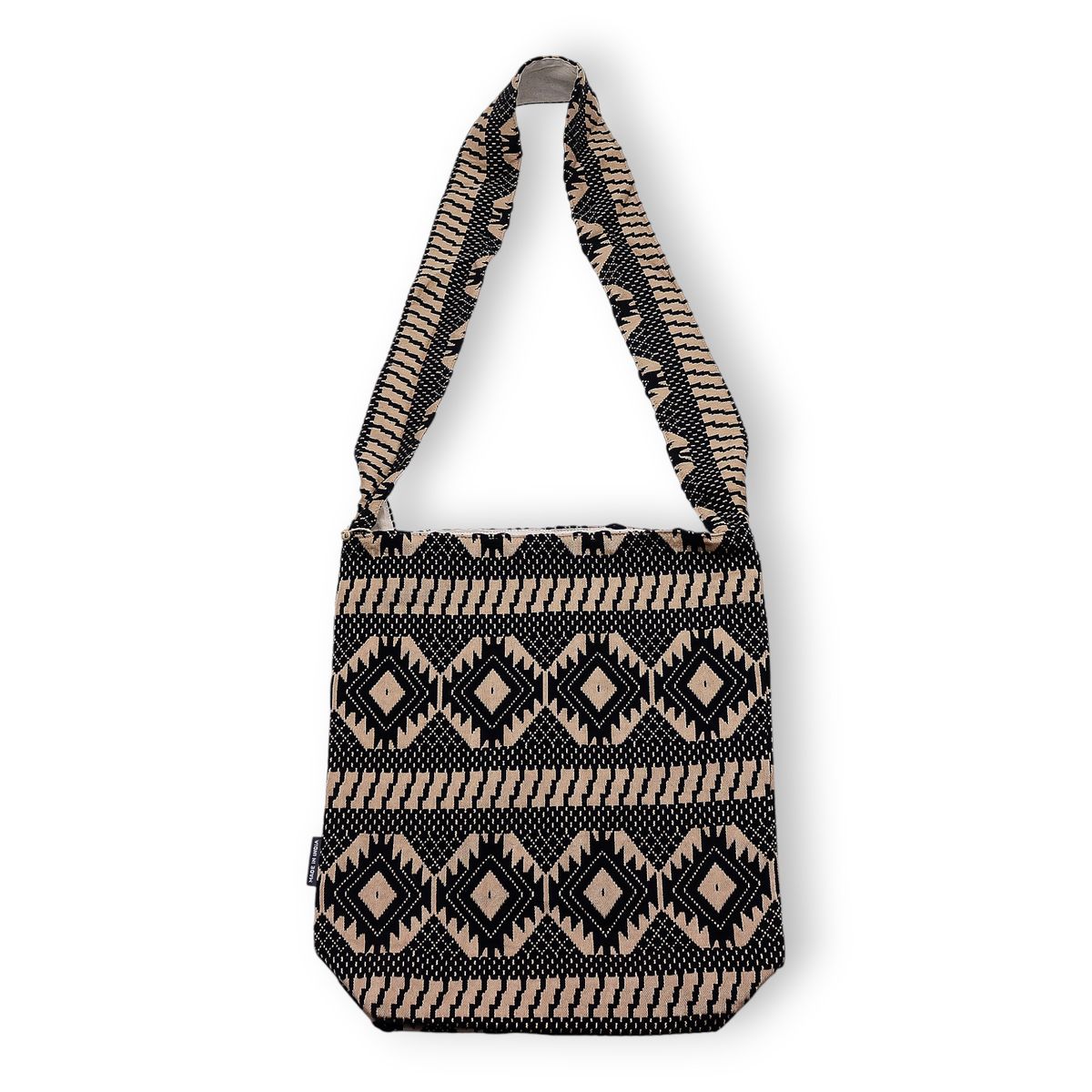 Bolsas Jacquard Naturais – Telar do Deserto – Bolsa Tote Nómada