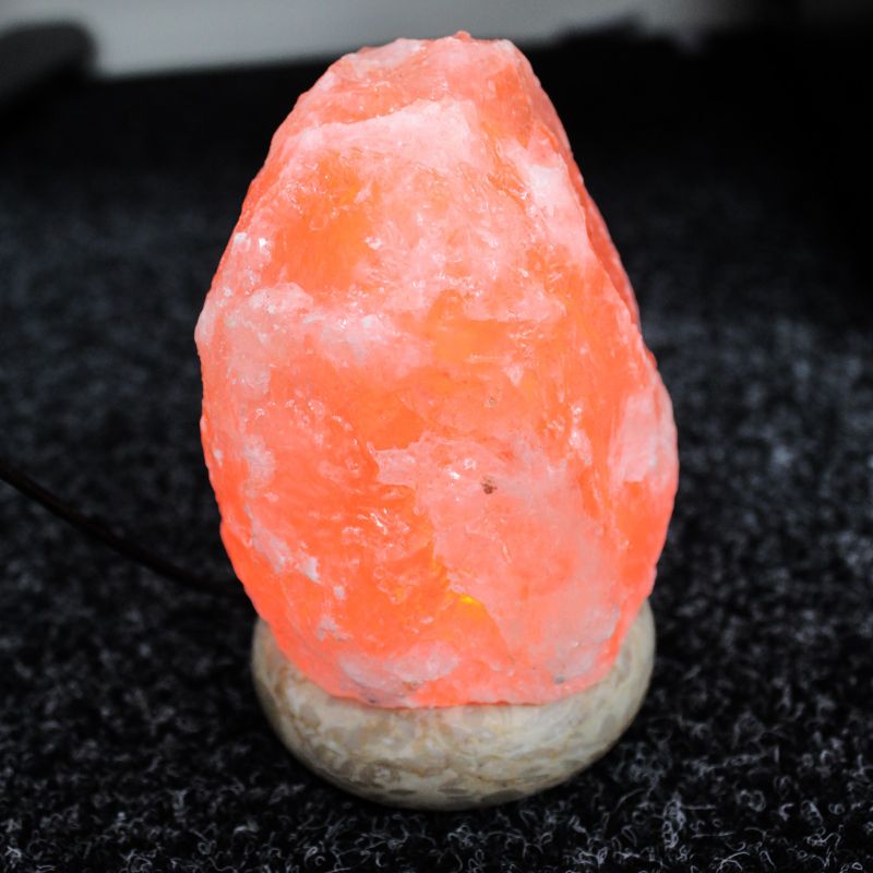 Lampe en cristal de Sel de l’Himalaya avec USB - 11.5 cm