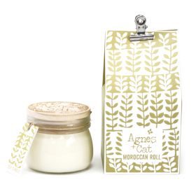Coffret Cadeau de Bougies en Cire de Soja en Pot de 180 gr - Rouleau Marocain