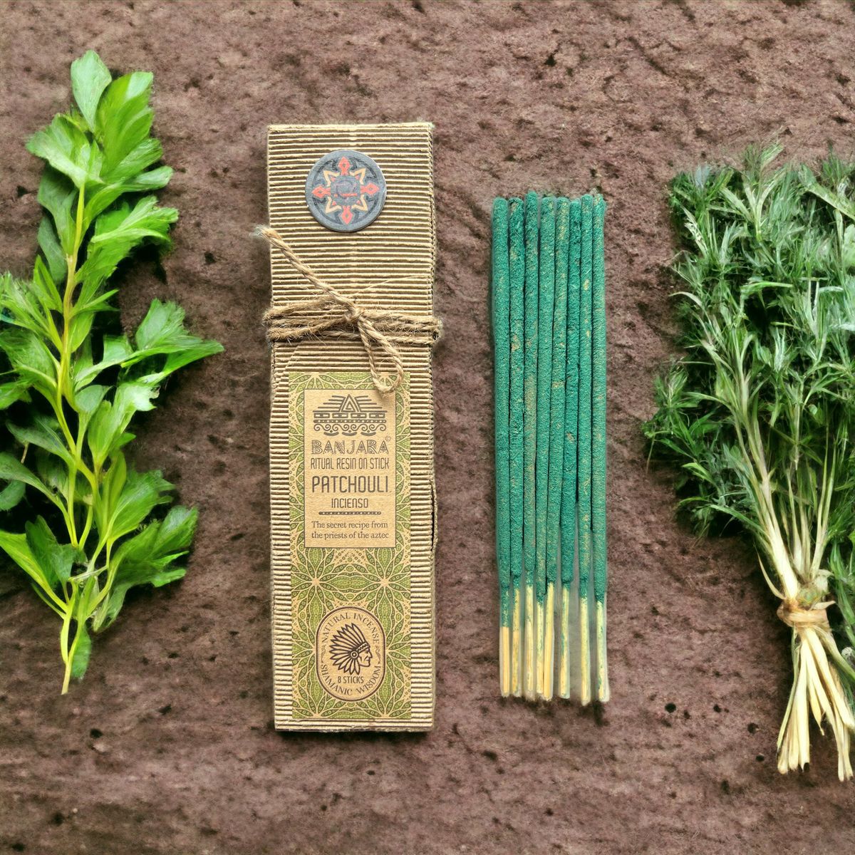 Contas de resina para rituais - Patchouli