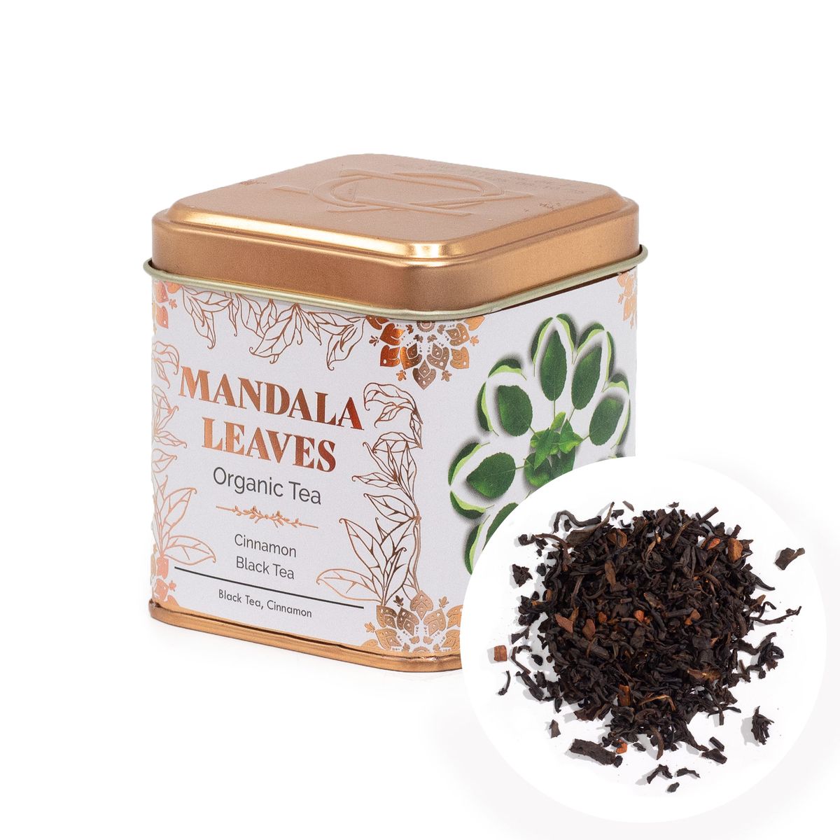 50 g de chá preto orgânico com canela