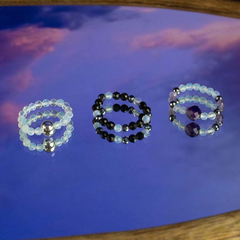 Ring Sets Nymph Spirit Gemstone - Full Moon