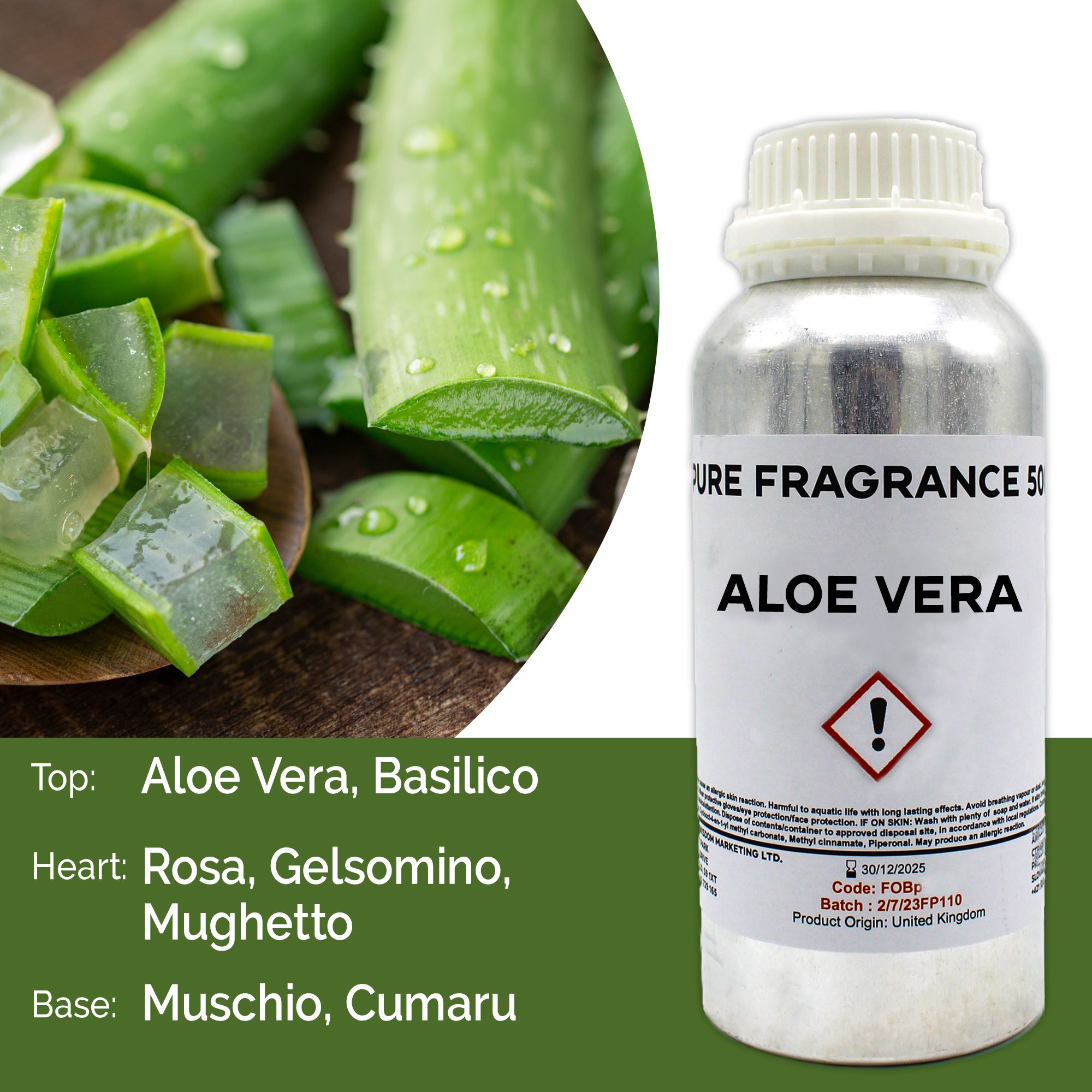 Fragranza Pura 500g - Aloe Vera