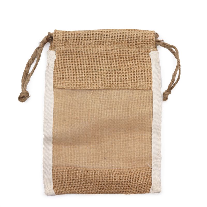 Pochette Jute Lavé Med - 21x15cm