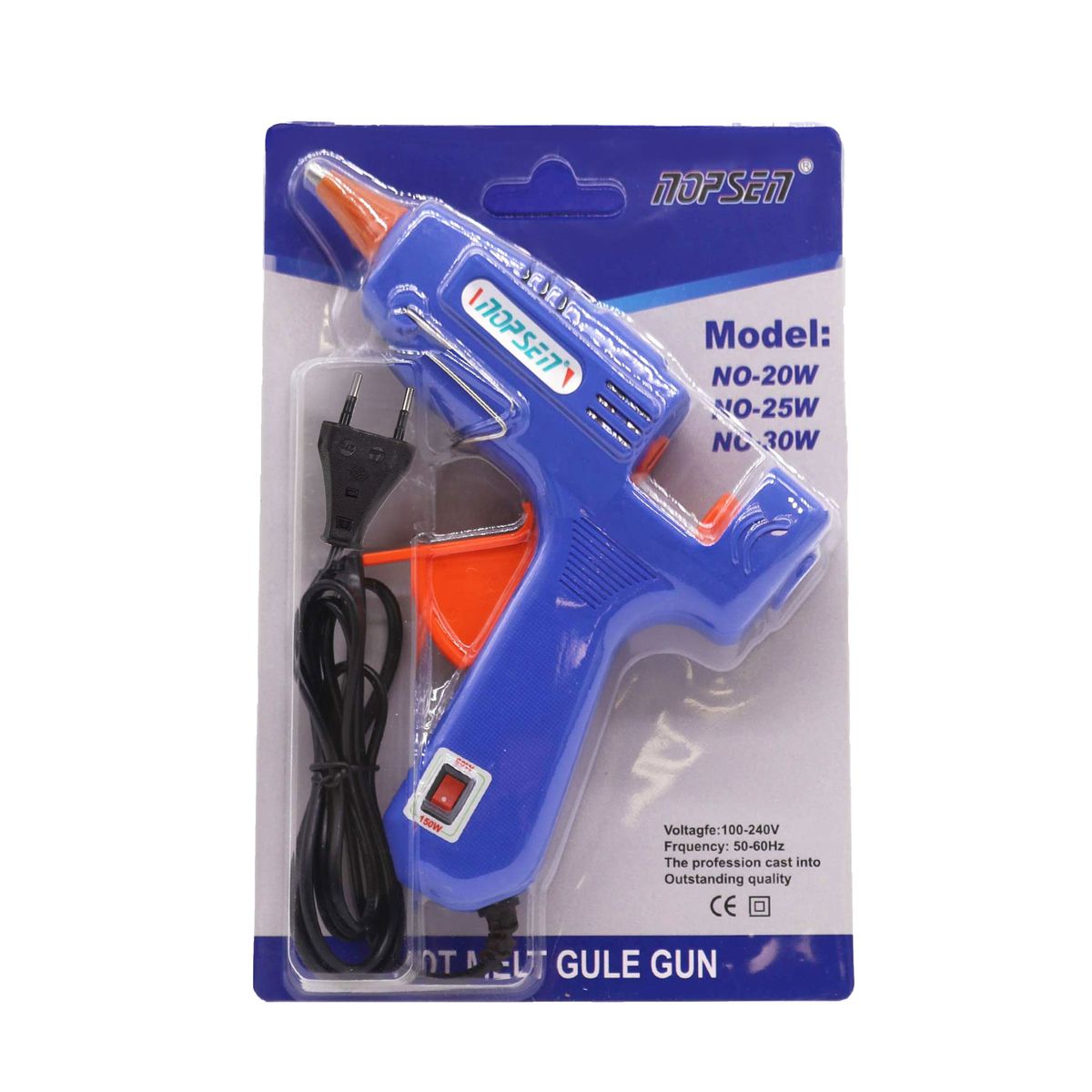 Pistola de cola quente mini Nopsen 30W Pro (ficha UE) - para barras de 7 mm