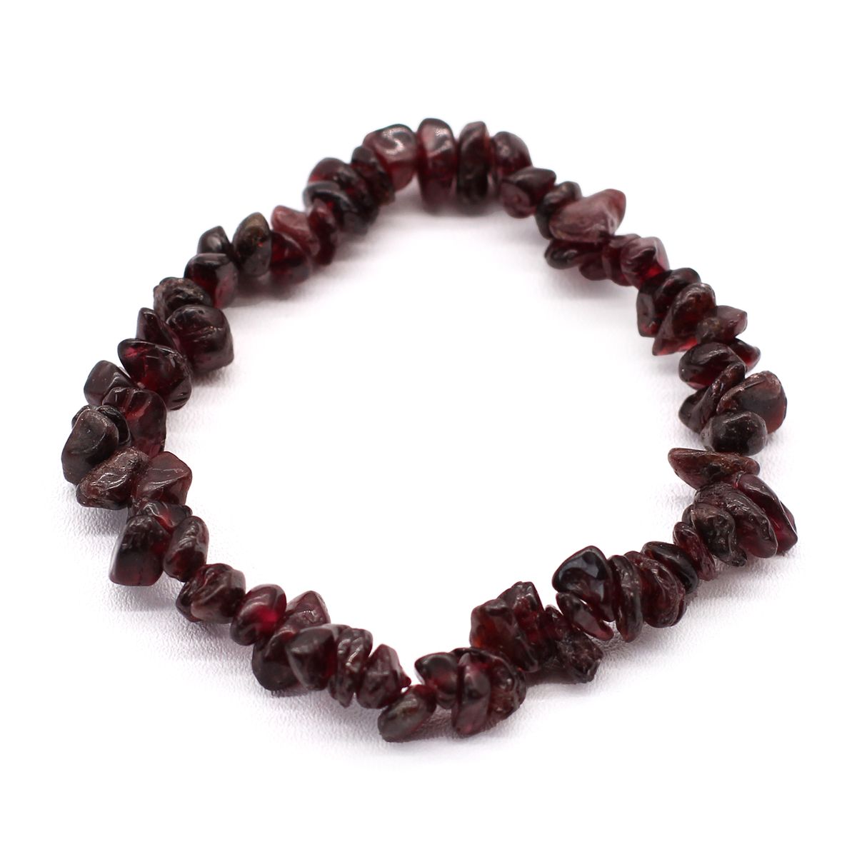 Pulseira Fragmentos de Pedras Preciosas - Granada de sangue