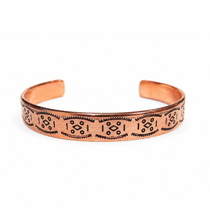 Armband i solid koppar Nomad Energy Collection graveringar (blandade)