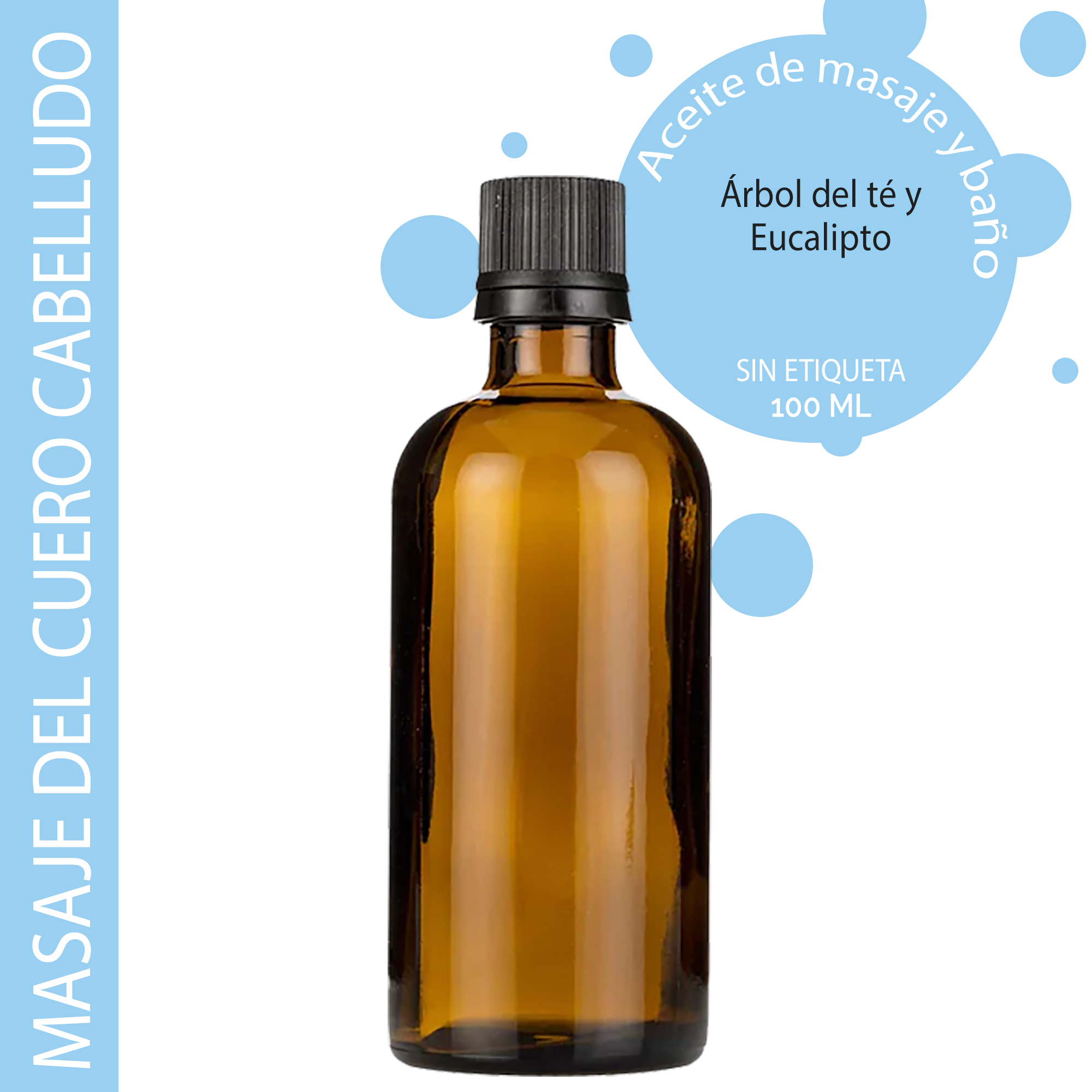 Aceite de Masaje - Para la cabeza 100ml - Sin etiquetar