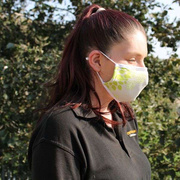 Masques Personnalisés en Tissu Adulte - Feuilles Vertes