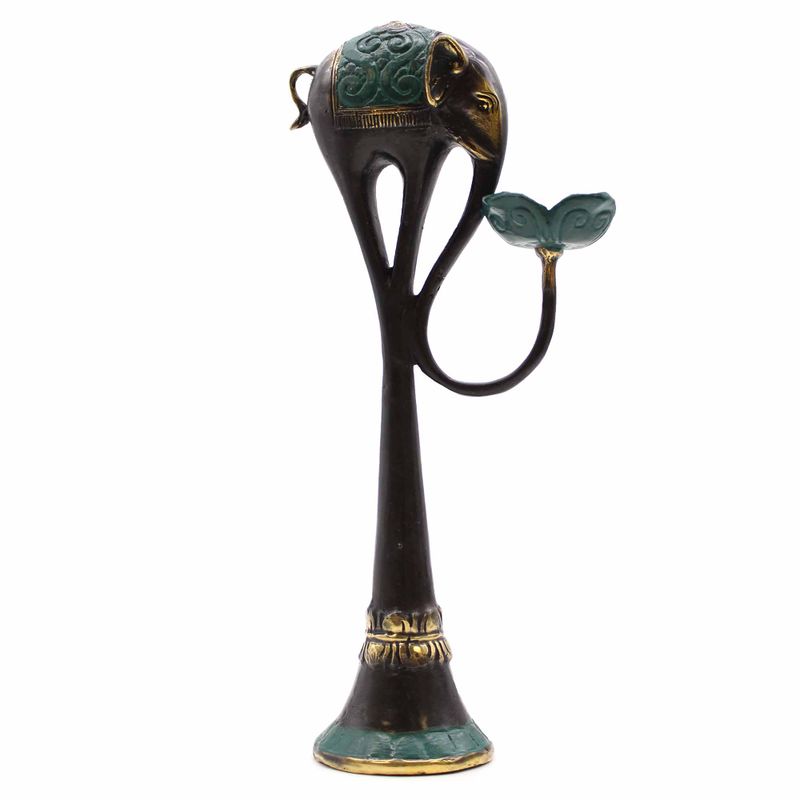 Grande Bougie Éléphant d'Art / Porte-Encens
