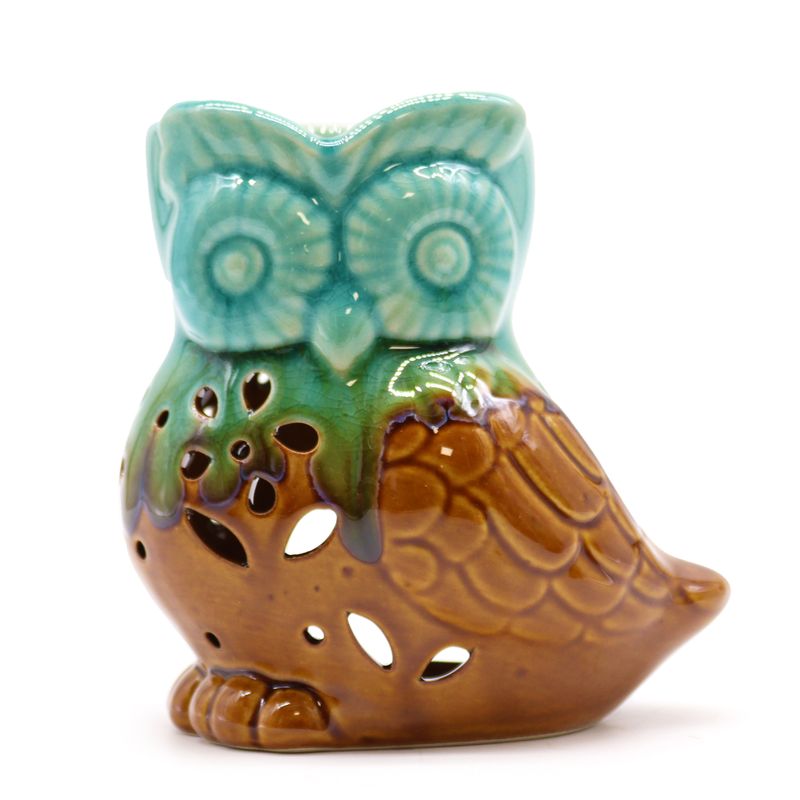 Brûleur à l'Huile Rustique Classique - Hibou de Côté (assortis)