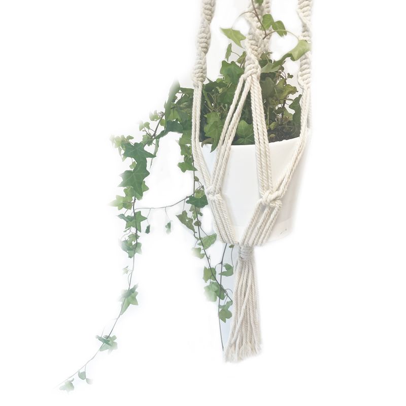 Suspension Macramé pour Plantes - Pot Large - Extra long