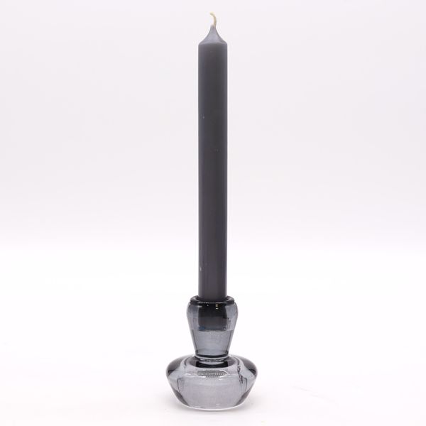 Set of 2 Mushroom Flip Dinner Candle / Tealight Holder - Midnight Grey