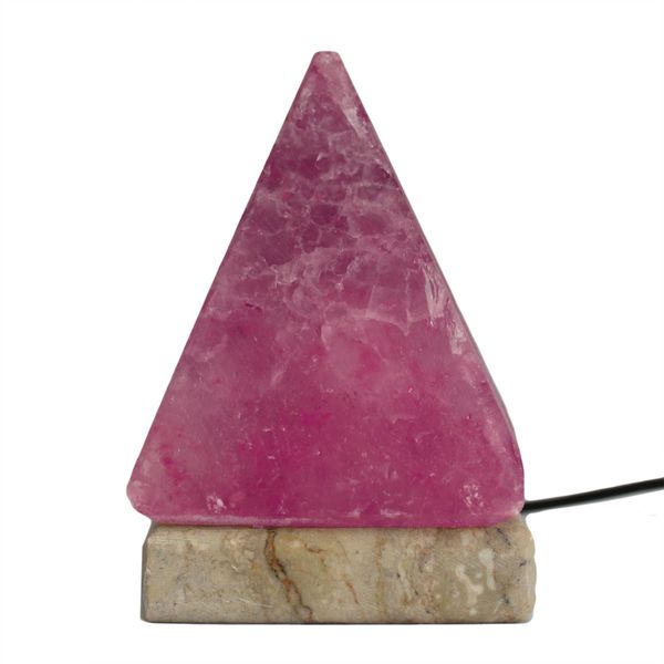 Candeeiro de sal natural Piramide de qualidadel USB - 9 cm (multi)