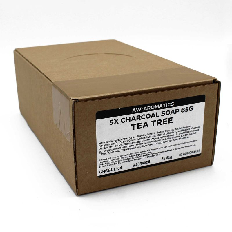 Savon au Charbon 85g - Arbre à thé - Marque Blanche