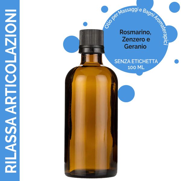 Olio per Massaggi 100ml - Rilassa Articolazioni (No Etichetta)