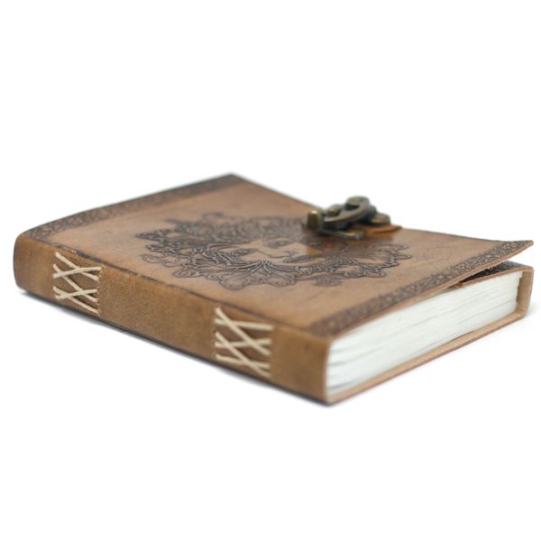 Leather Greenman Notebook (20x15 cm)