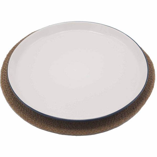 Set de Table Naturel - Jute & Cotton 30cm - Bordure Natural