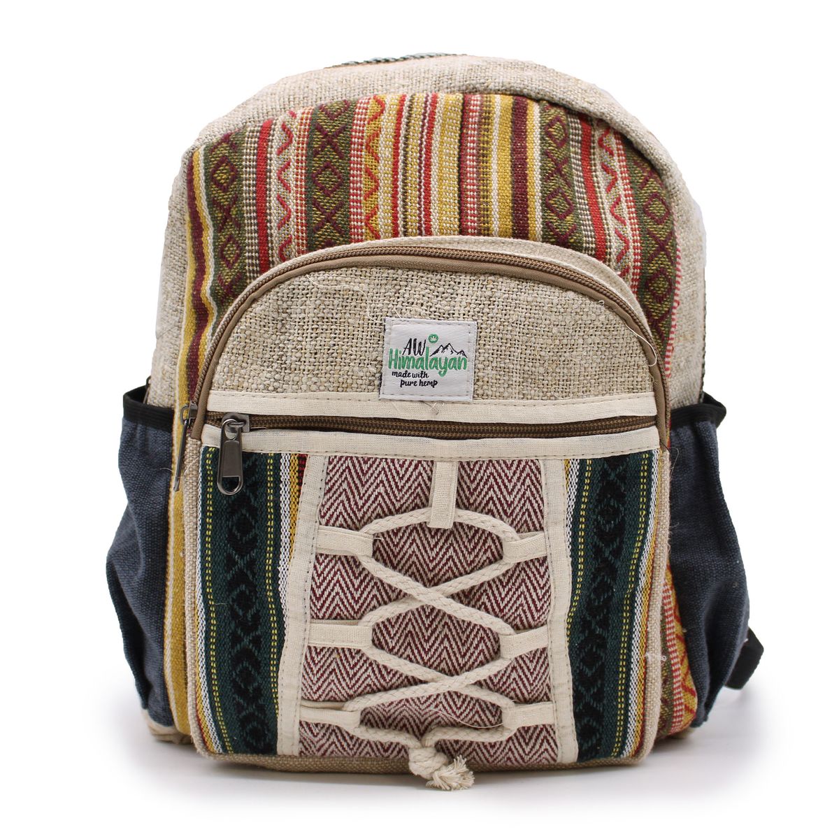 Mochila pequena de cânhamo - Estilo corda e malas