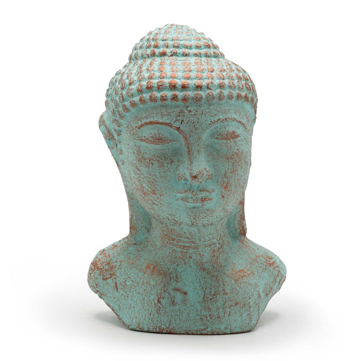 Cabeça de Buda Tranquilidade - Cobre verde