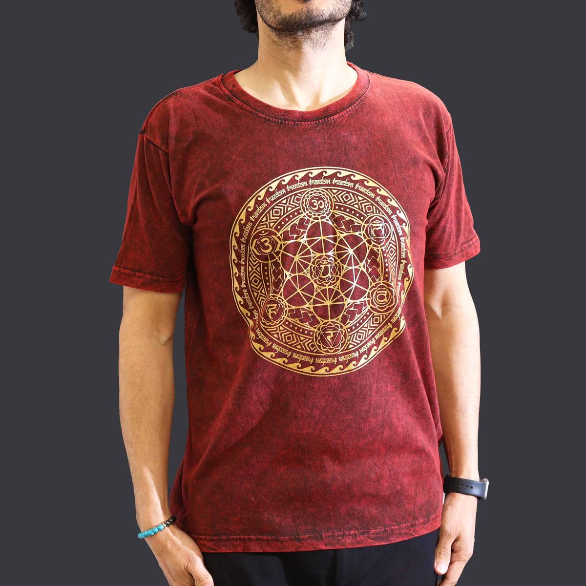 Camiseta Nomad Sari Média - Chakra - Marrom