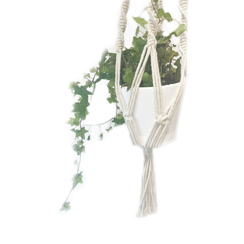 Suspension Macramé pour Plantes - Pot Large - Extra long