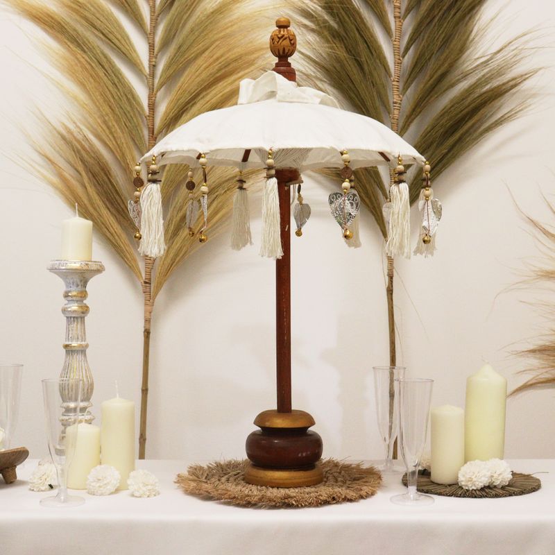 Décoration Maison - Parasol Bali - Toile - Naturel - 40cm
