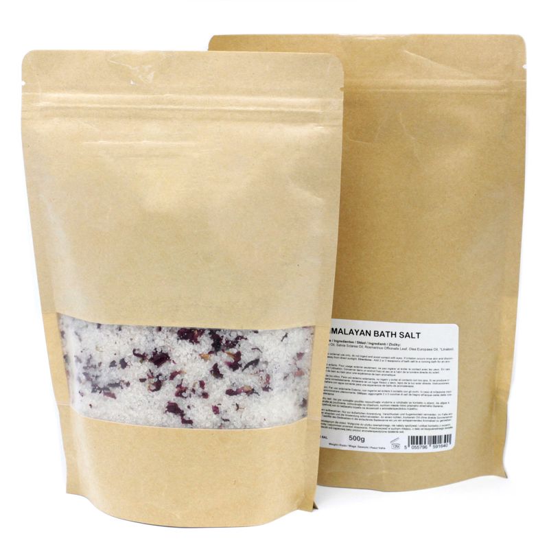 Mélange de Sels de Bain de l'Himalaya 500g - Sensuel - Marque Blanche