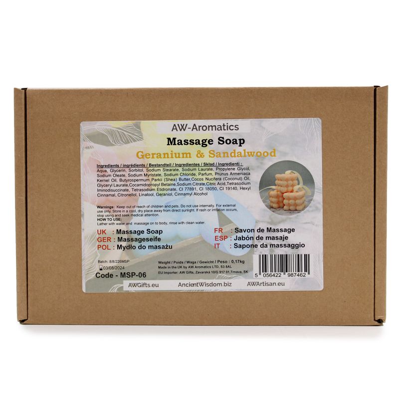Savons de Massage - Géranium & Santal