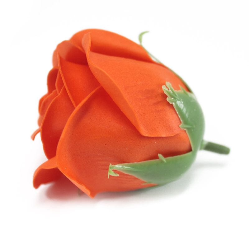 Roses de Savon  pour Bouquet- M/Orange foncé