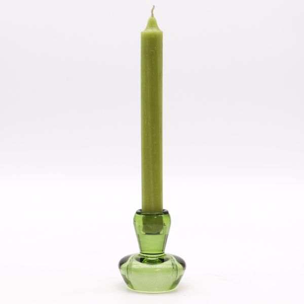 Set of 2 Mushroom Flip Dinner Candle / Tealight Holder - Garden Jade
