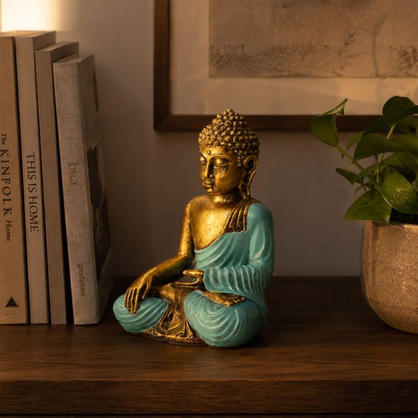 Kékeszöld és Arany Buddha - Nagy
