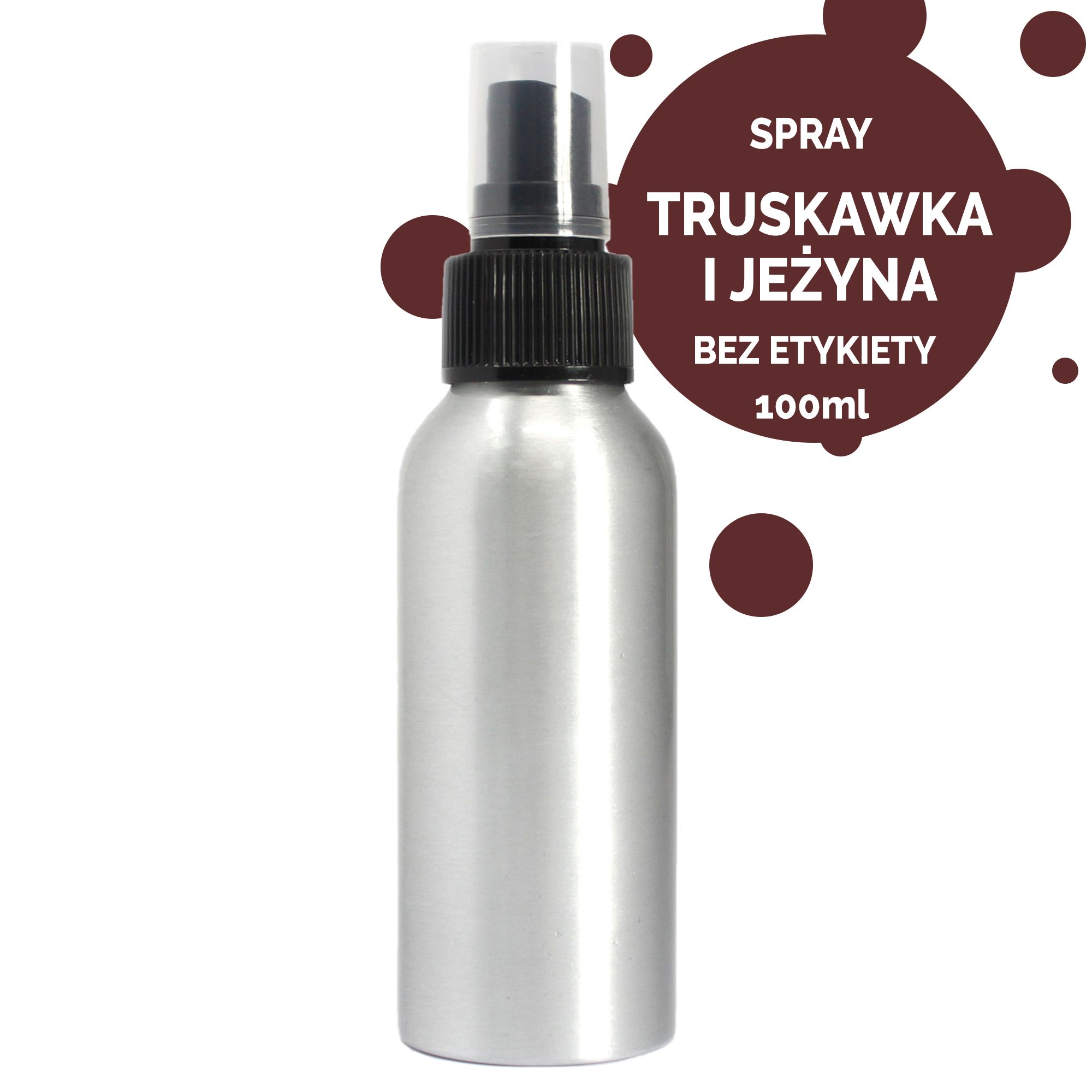 Spray Zapachowy 100 ml - Truskawka i Jeżyna - BEZ ETYKIETY