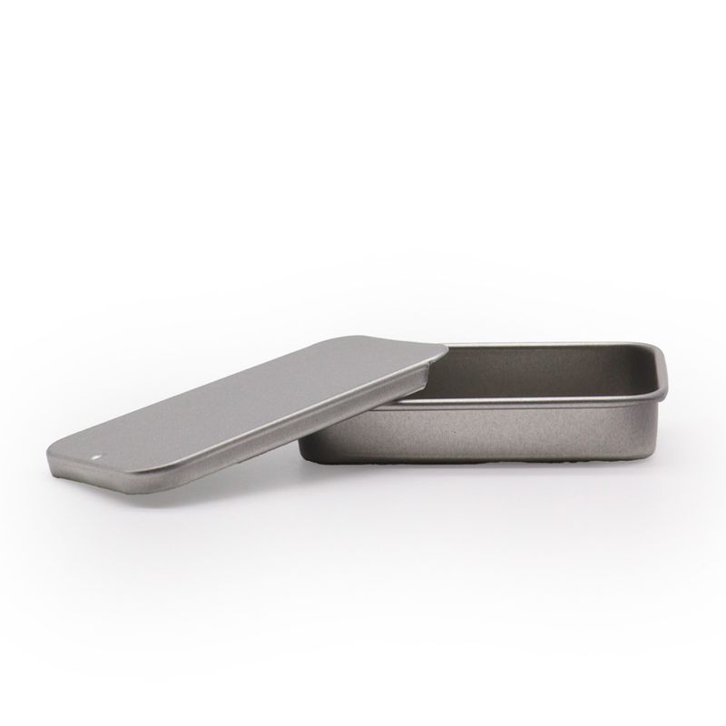 Mini Distributeur en Étain avec Couvercle Coulissant - 10 g (6 x 3,3 x 1 cm)