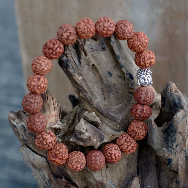 Mala Rudraksha Bouddha-Naturel