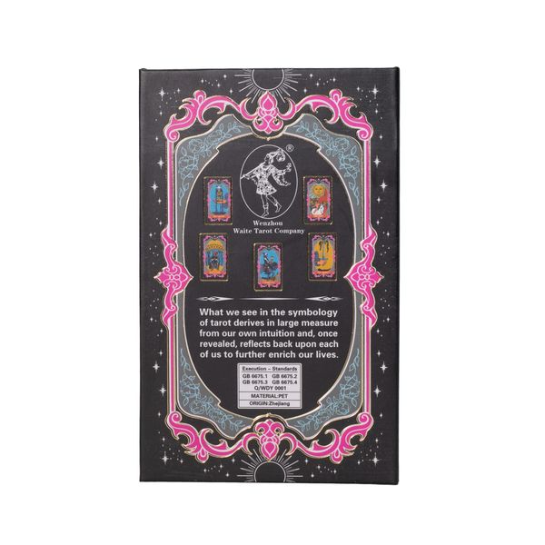 Set de cartes de tarot à feuilles d'or - avec livret