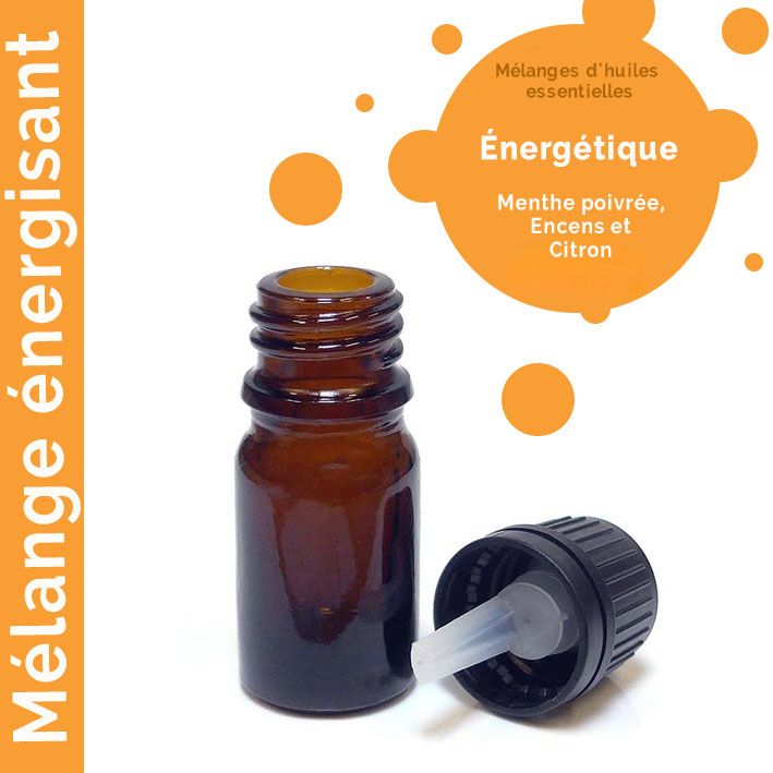 ENERGIE Směs Esenciálních Olejů 10ml - Bez Etikety