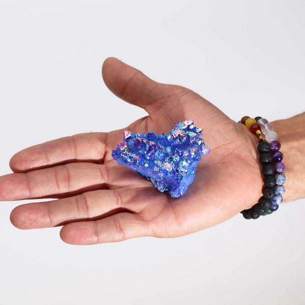 Střední Obohacený Přírodní Křemen - Aura Vodní Svatozáře (cca 100-150gm 7-10cm)