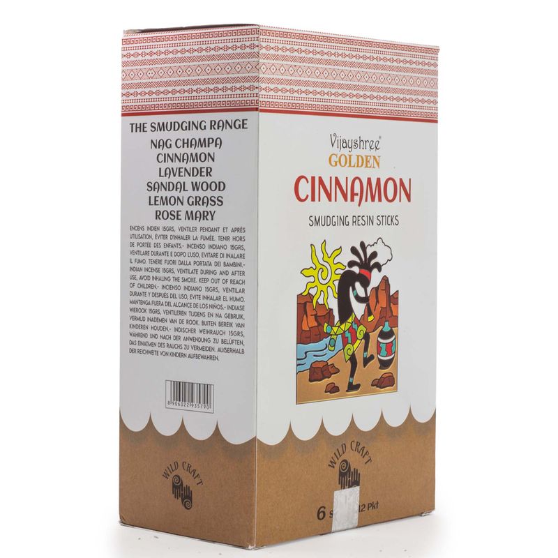 30g Golden Cinnamon Smudging Resin Sticks (6s)