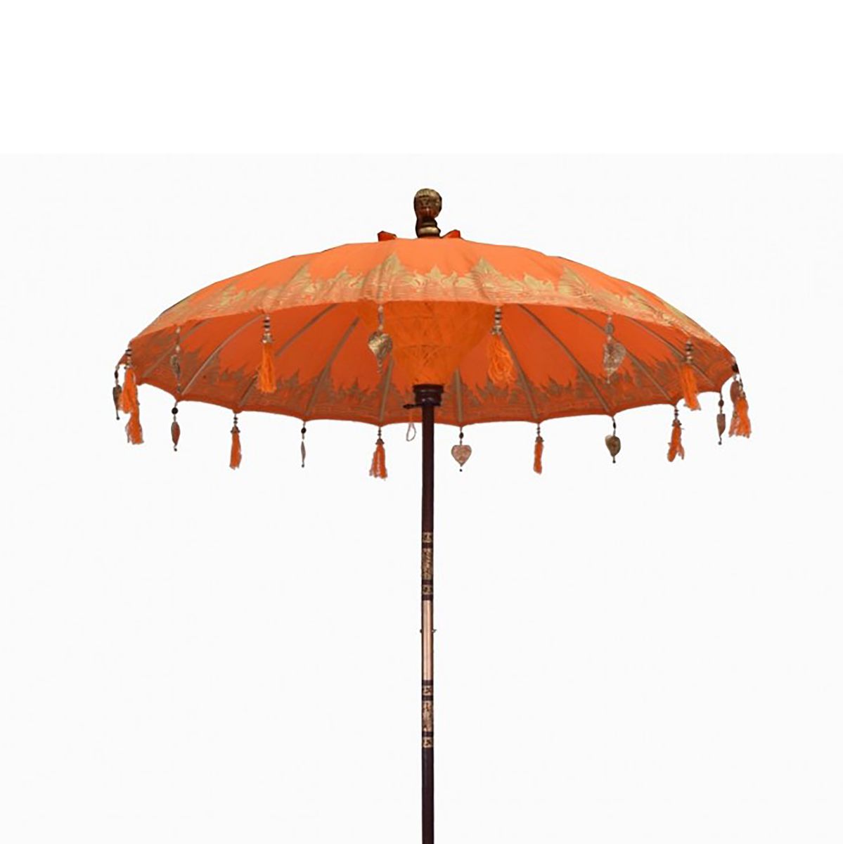 Guarda-sol de Bali - Algodão - Decoração Laranja - 2 m